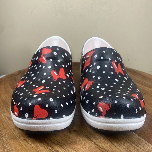 Crocs Minnie Mouse Neria Pro II Womens Black Red Size 7 Disney Clogs Shoes - Picture 3 of 10